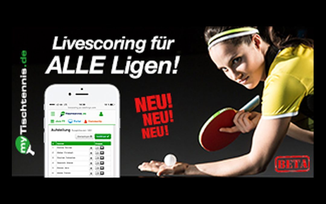 LIVESCORING AUF MYTISCHTENNIS