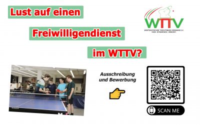 BFD IM WTTV BIS 15.7. BEWERBEN!