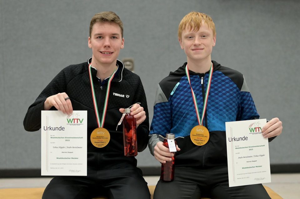 TT 75. Westdeutsche Meisterschaften Damen und Herren am 22.01.2023 im Sportzentrum Nord in Waltrop


Foto: Jörg Fuhrmann