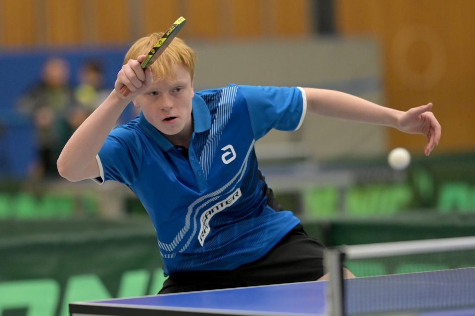 DTTB TOP 12 Jugend 15 und Jugend 19 
am 11.02.2023 in der Kreissporthalle Neudorf in Neudorf

Foto: Jörg Fuhrmann