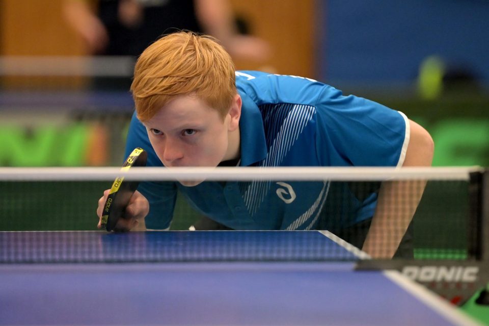 DTTB TOP 12 Jugend 15 und Jugend 19 
am 11.02.2023 in der Kreissporthalle Neudorf in Neudorf

Foto: Jörg Fuhrmann