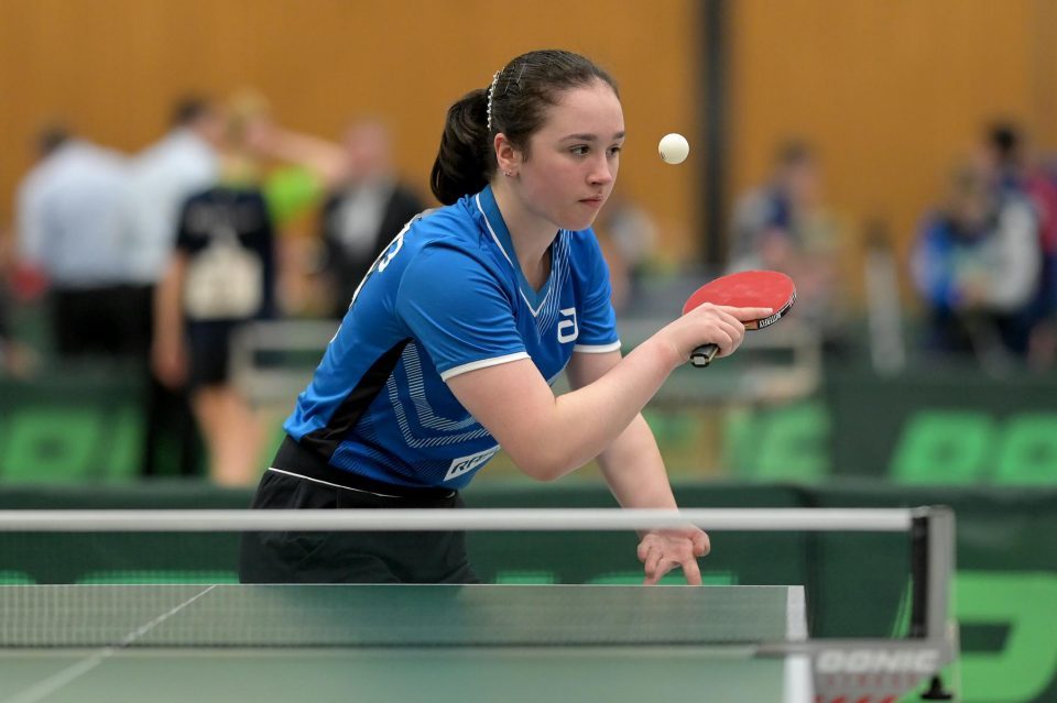 DTTB TOP 12 Jugend 15 und Jugend 19 
am 11.02.2023 in der Kreissporthalle Neudorf in Neudorf

Foto: Jörg Fuhrmann