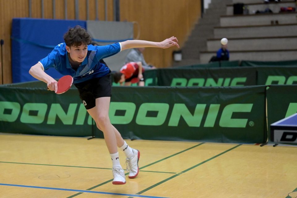 DTTB TOP 12 Jugend 15 und Jugend 19 
am 12.02.2023 in der Kreissporthalle Neudorf in Neudorf

Foto: Jörg Fuhrmann