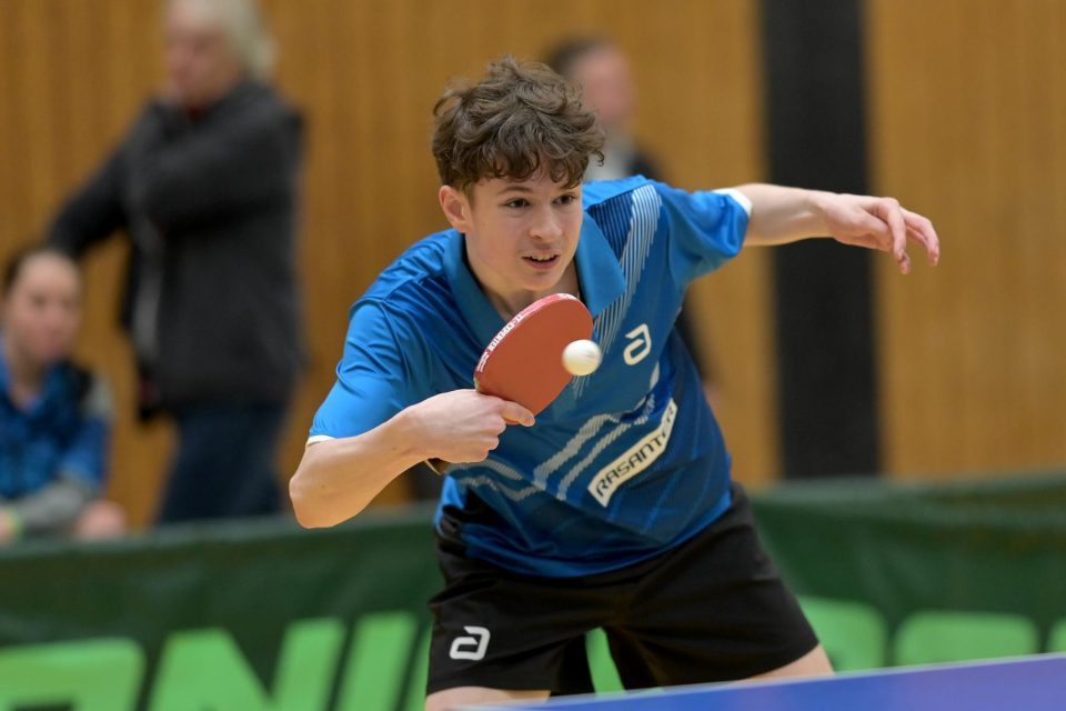 DTTB TOP 12 Jugend 15 und Jugend 19 
am 12.02.2023 in der Kreissporthalle Neudorf in Neudorf

Foto: Jörg Fuhrmann