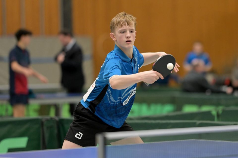 DTTB TOP 12 Jugend 15 und Jugend 19 
am 12.02.2023 in der Kreissporthalle Neudorf in Neudorf

Foto: Jörg Fuhrmann