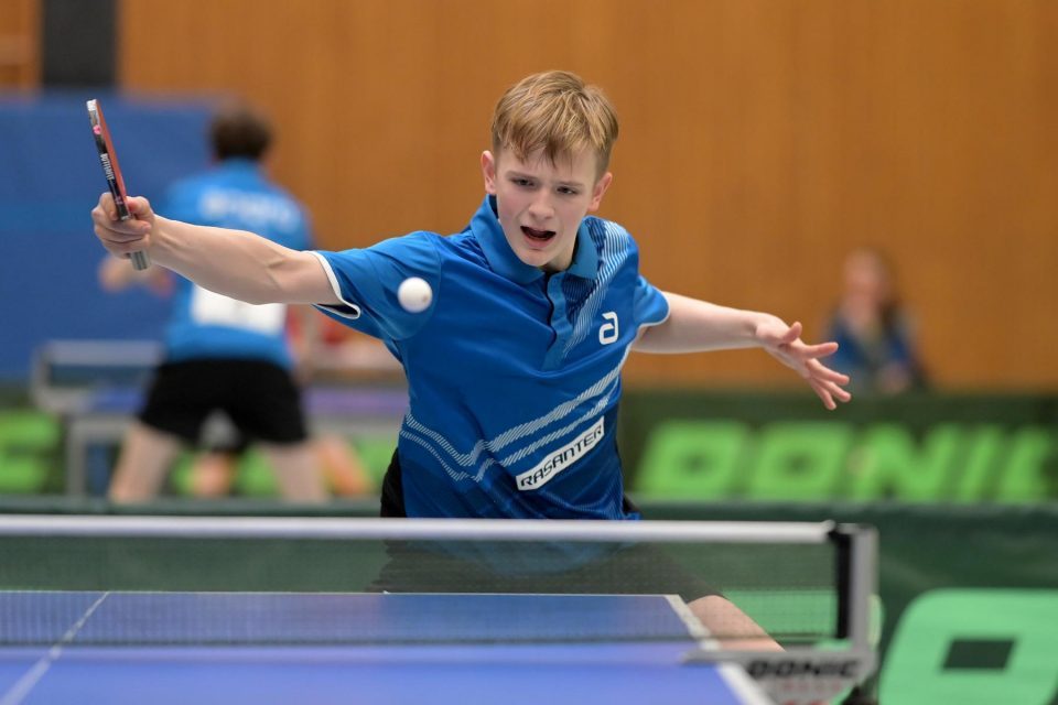 DTTB TOP 12 Jugend 15 und Jugend 19 
am 12.02.2023 in der Kreissporthalle Neudorf in Neudorf

Foto: Jörg Fuhrmann