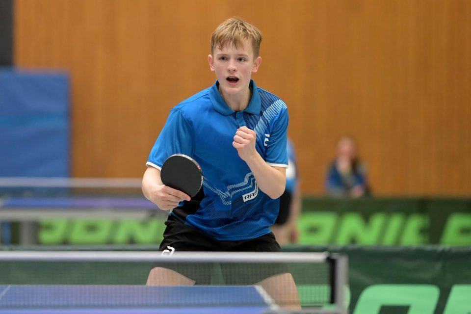 DTTB TOP 12 Jugend 15 und Jugend 19 
am 12.02.2023 in der Kreissporthalle Neudorf in Neudorf

Foto: Jörg Fuhrmann