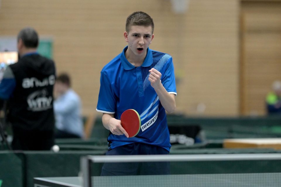 Tischtennis Nationale Deutsche Meisterschaften Jugend 15 am 11.03.2023 in der Kochenwaldhalle in Bad Friedrichshall




Foto: Jörg Fuhrmann