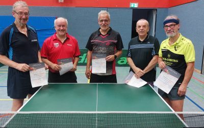 Urban Gierse gewinnt die Bezirksendrangliste Senioren 60