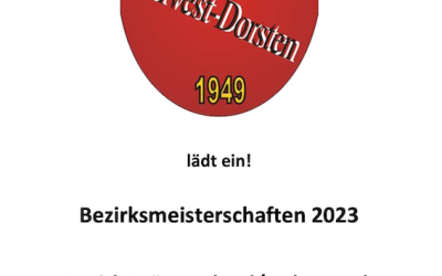 Bezirksmeisterschaften: Montag Meldeschluss!