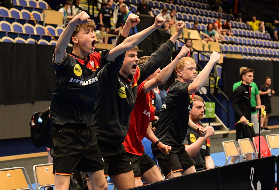 European Youth Table Tennis Championships at Baltiska Hallen in Malmo, Sweden.