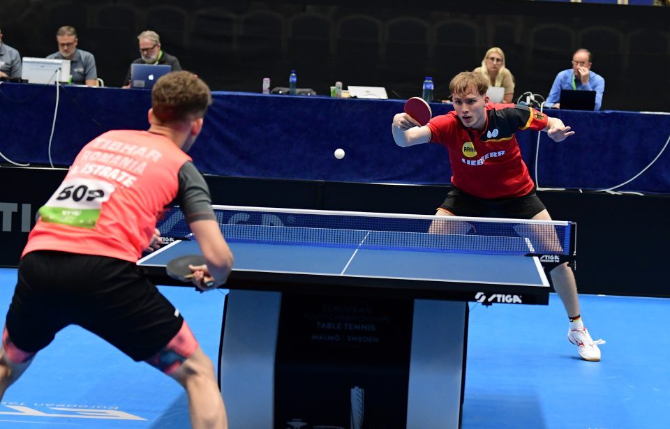 European Youth Table Tennis Championships at Baltiska Hallen in Malmo, Sweden.