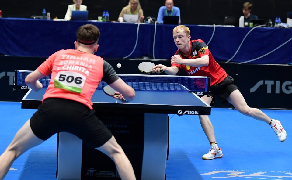 European Youth Table Tennis Championships at Baltiska Hallen in Malmo, Sweden.