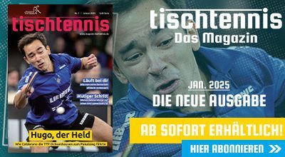 MAGAZIN „tischtennis“ IM JANUAR