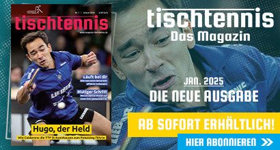 MAGAZIN „tischtennis“ IM JANUAR