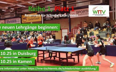 NEUER SCHIEDSRICHTERLEHRGANG