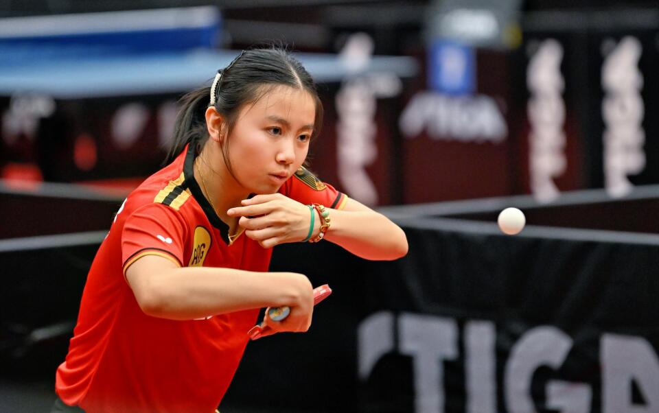 European Table Tennis Championships U13 in Kosta, Sweden, Craft Arena - 24 September 2025: LI_Emma-Germany-EC2025_U13-0819