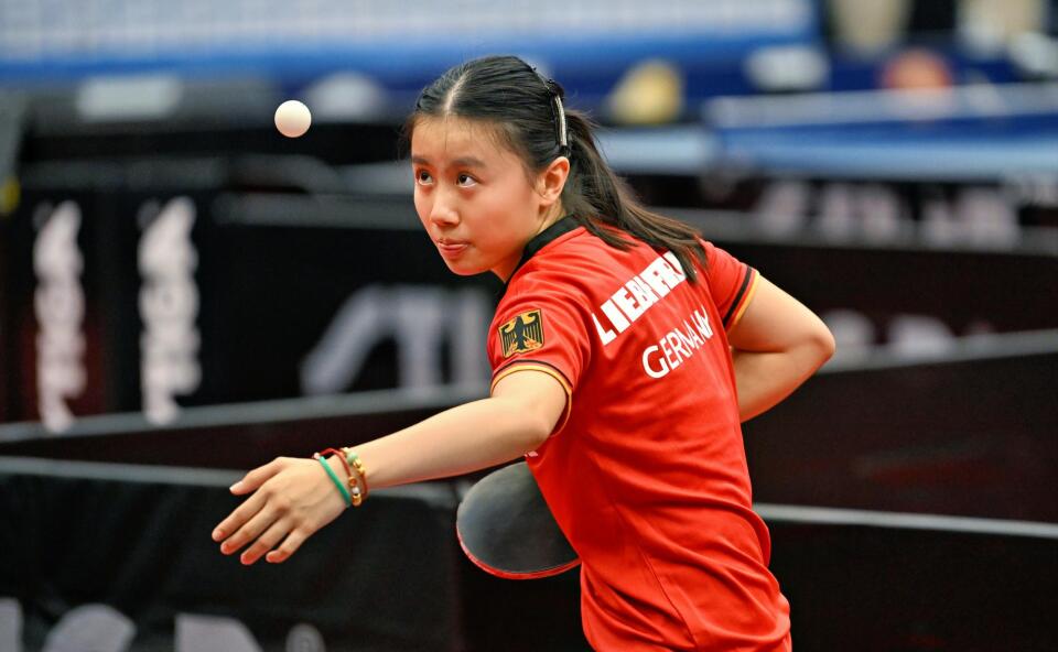 European Table Tennis Championships U13 in Kosta, Sweden, Craft Arena - 24 September 2025: LI_Emma-Germany-EC2025_U13-0818