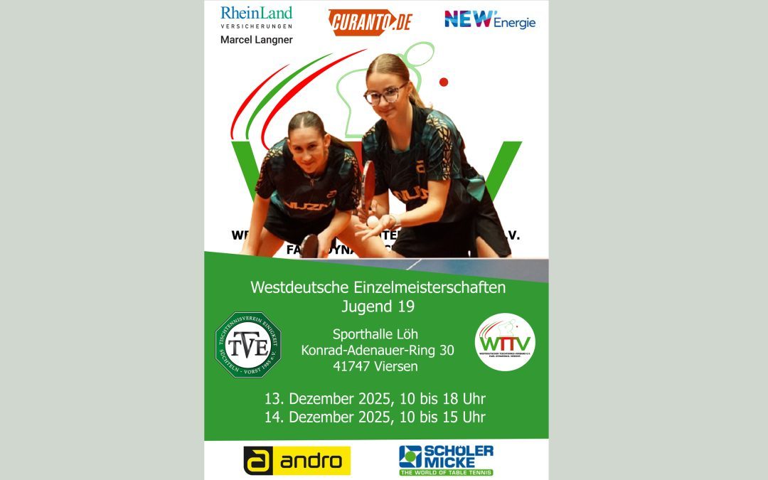 AUSSCHREIBUNG WESTDEUTSCHE U19