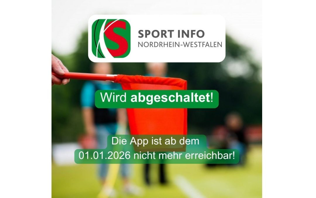 ABSCHALTUNG APP SPORT INFO NRW