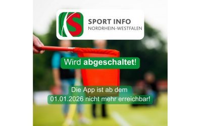 ABSCHALTUNG APP SPORT INFO NRW