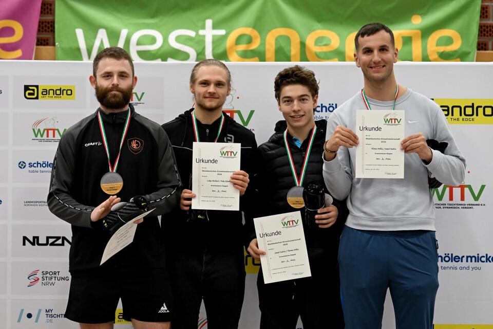 TT 78. Westdeutsche Einzelmeisterschaften Damen und Herren am 18.01.2026 im Sportzentrum Nord in WaltropFoto: Jörg Fuhrmann