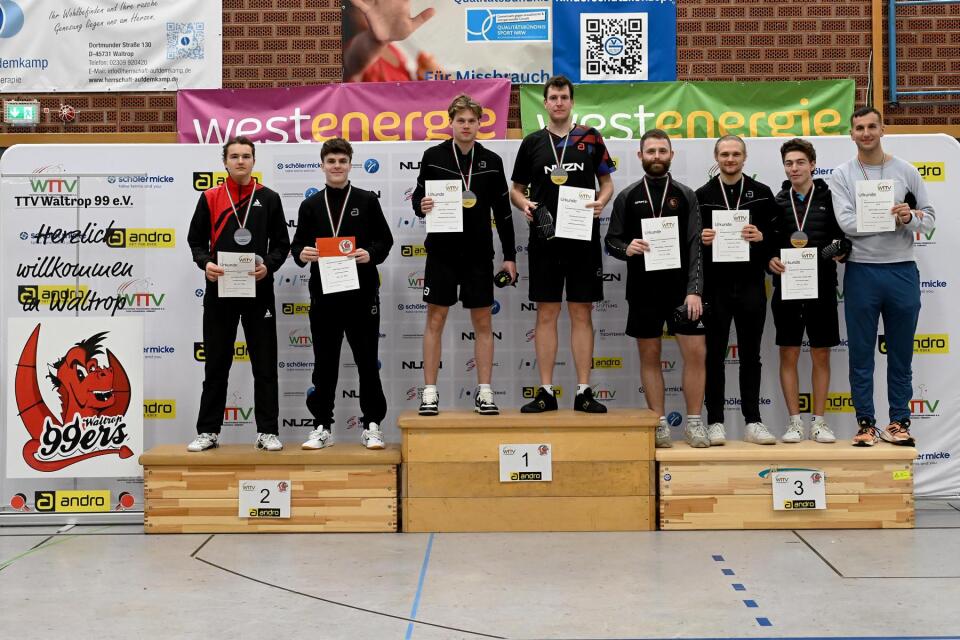 TT 78. Westdeutsche Einzelmeisterschaften Damen und Herren am 18.01.2026 im Sportzentrum Nord in WaltropFoto: Jörg Fuhrmann