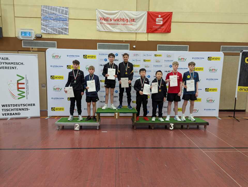 Siegerehrung Jungen-Doppel