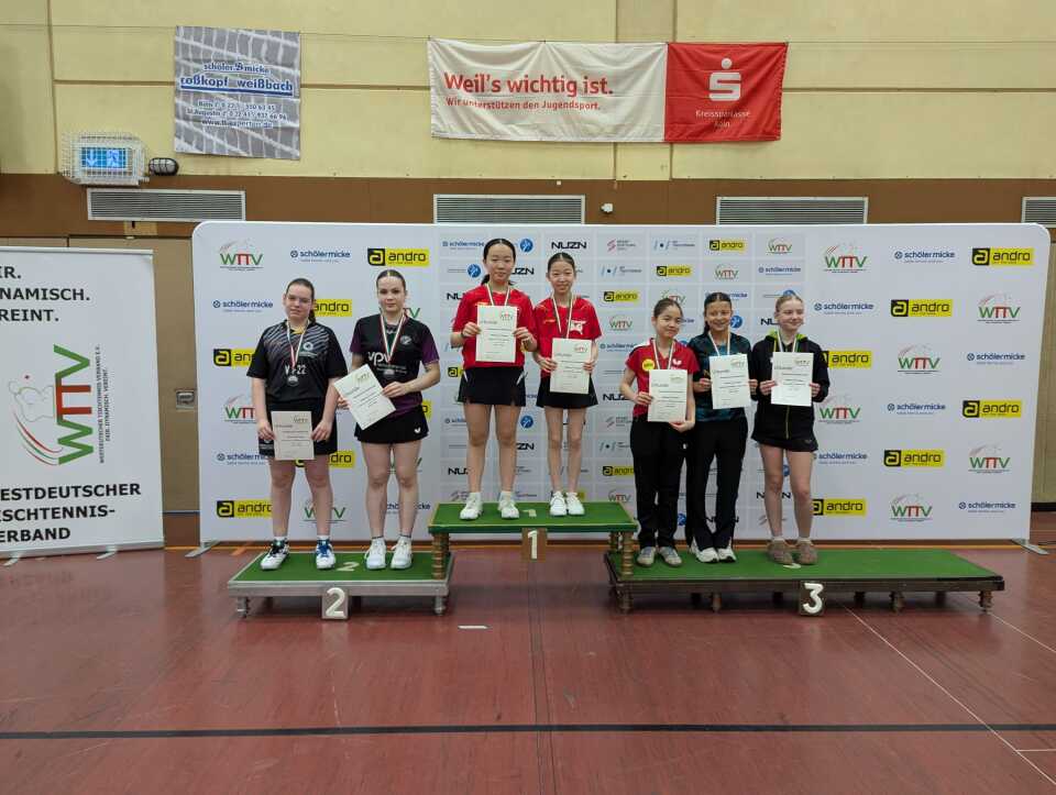 Siegerehrung Mädchen-Doopel