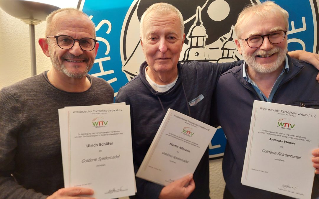 Spielerehrungen beim TTSV Schloß Holte-Sende und bei der DJK BW Avenwedde