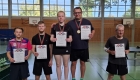 Erwachsenen B Doppel (v.l.n.r.): Mats Globich, Alexander Erfurt (beide Gadderbaumer TV), Sina Hermann (TSVE), Ramazan Turhan (TV Werther), Achim Meise (VfB Fichte)