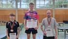 Herren A Einzel (v.l.n.r.): Tom Geyer (TSVE), Hagen Oberste-Frielinghaus (Gadderbaumer TV), Filipp Münst (TSVE)