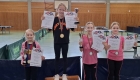 Mädchen 11 Einzel (v.l.n.r.): Amelie Menz (SV Brackwede), Milena Ziolkowski (TV Werther), Anna Wöhrmann, Anna Kandziora (beide Gadderbaumer TV)